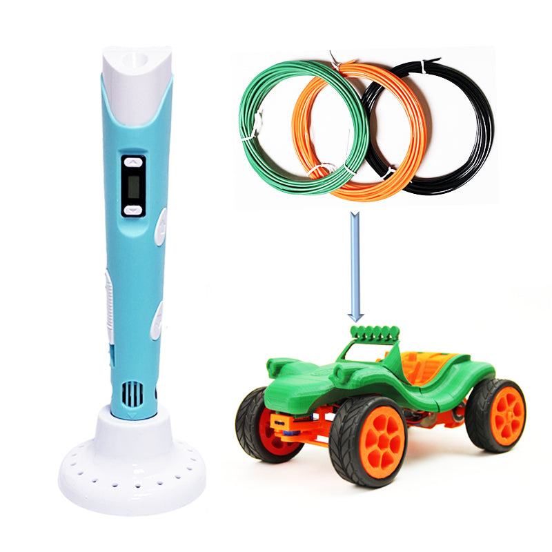 Bolígrafo de impresión 3D de Objetos + 3 Colores de Filamentos