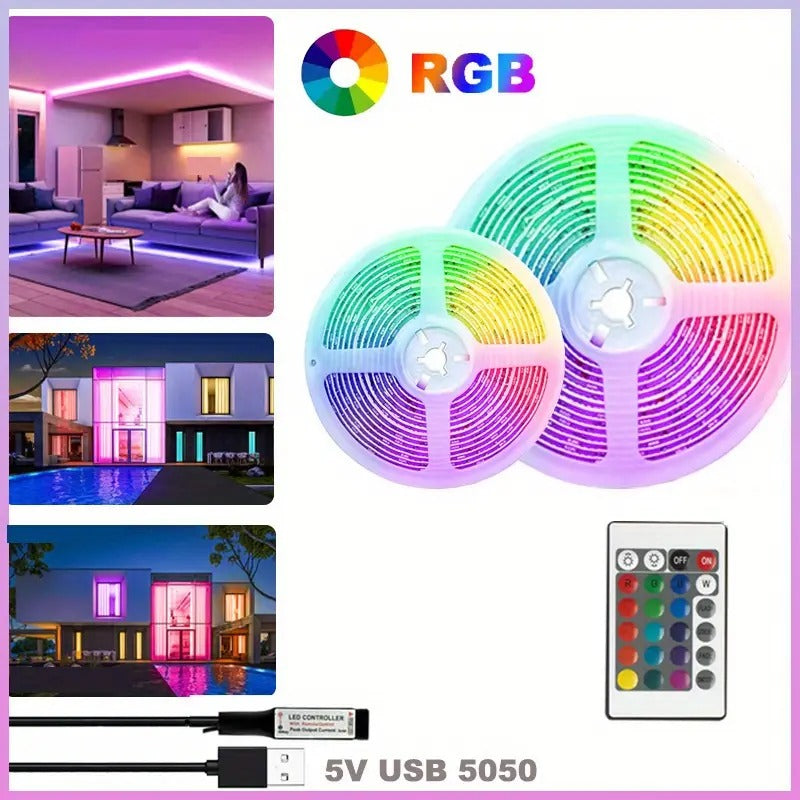 Tira led USB RGB 5m